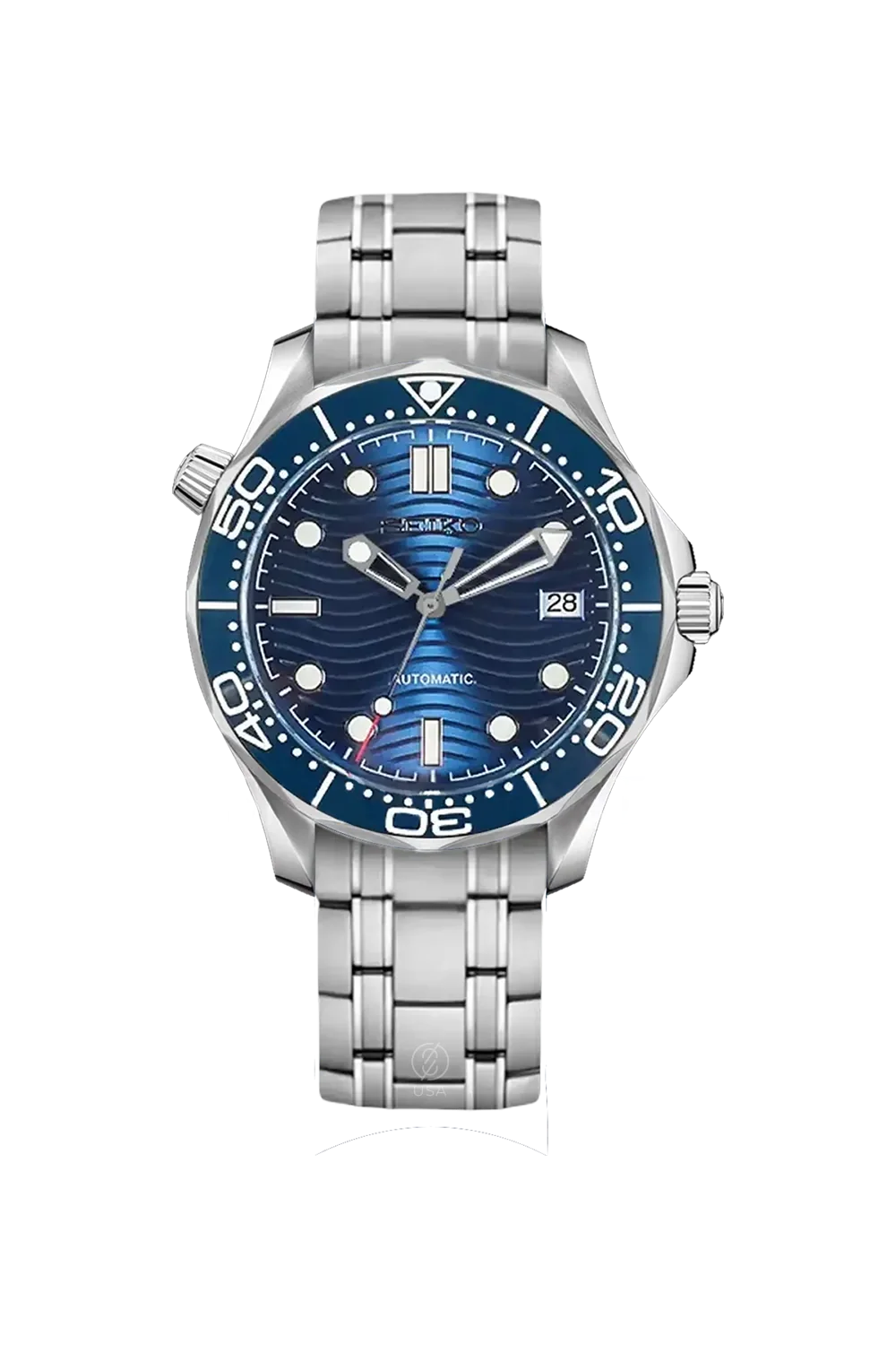 Mod Seamaster Silver Blue