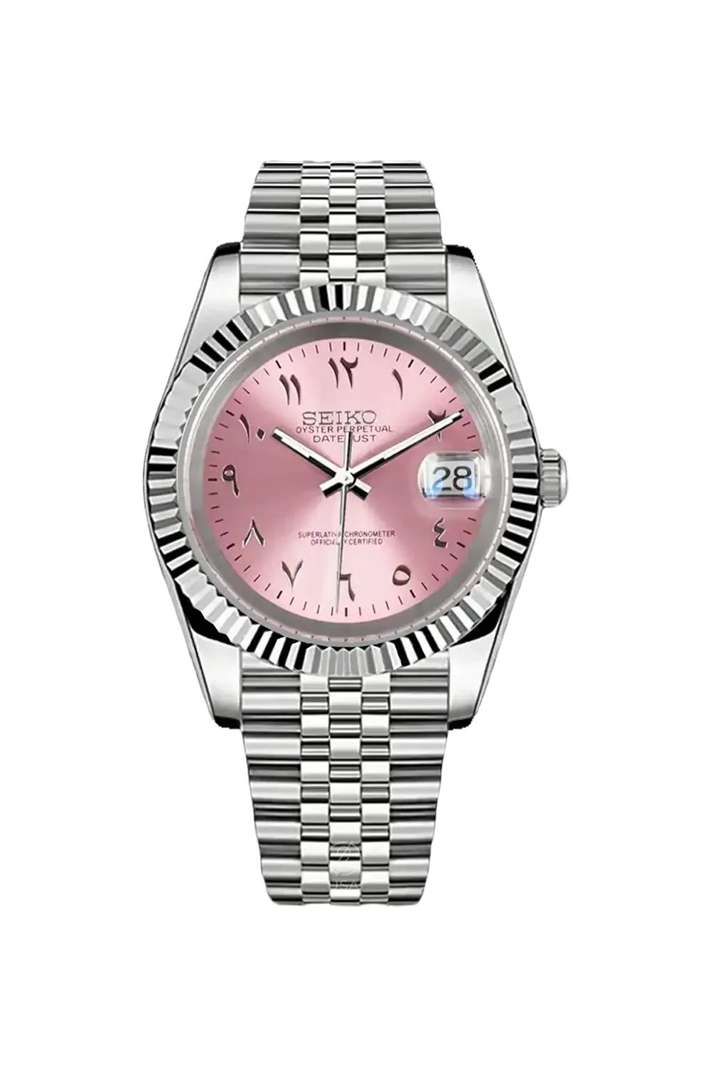 Mod Datejust Arabic Pink