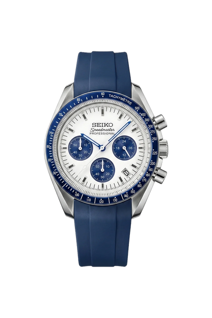 Mod Speedmaster Blue Panda-Rubber Strap