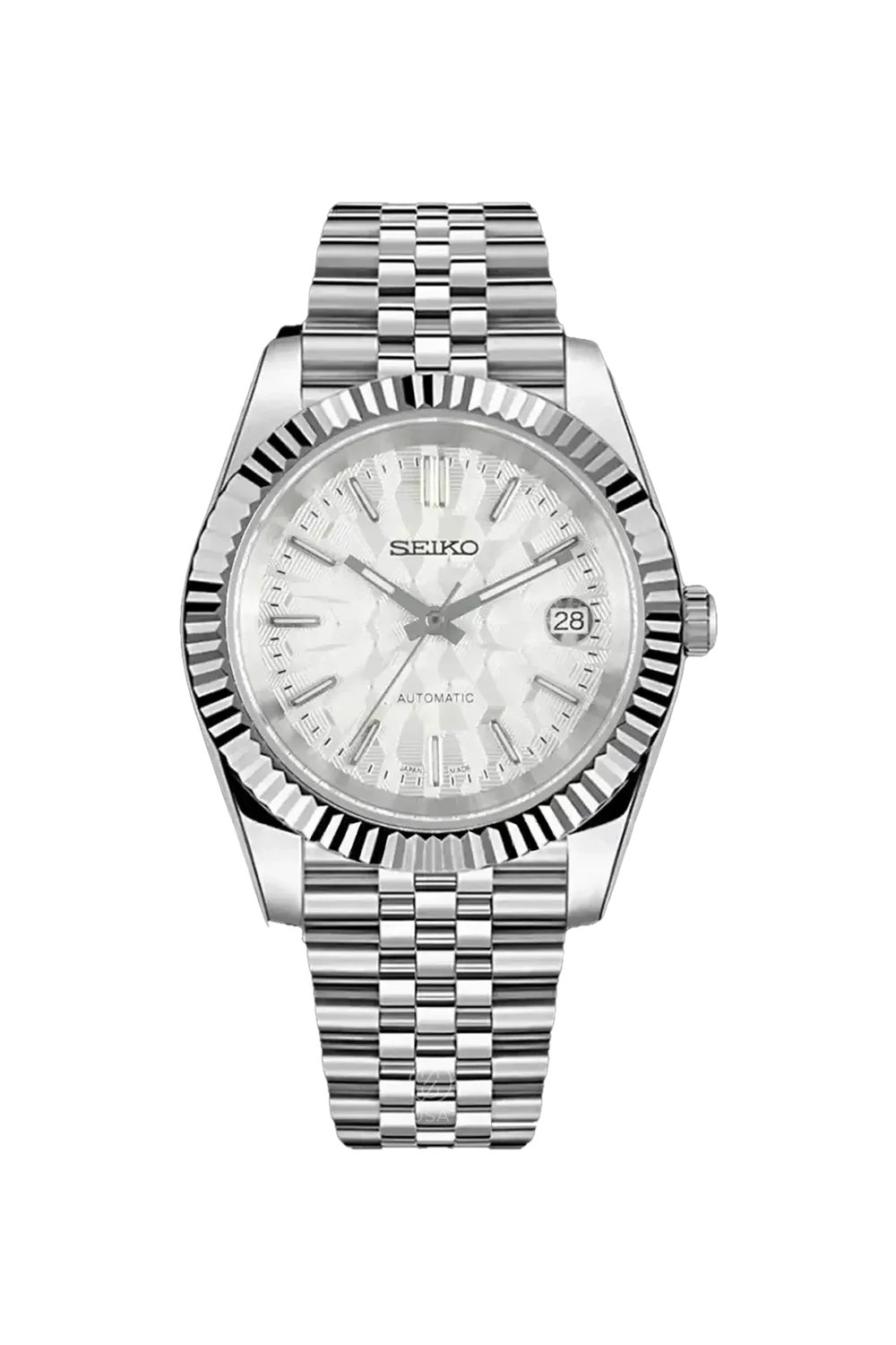 Mod Datejust Mosaic White