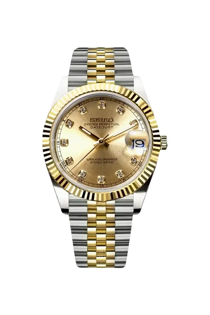 Mod Datejust Two-Tone Gold Diamond