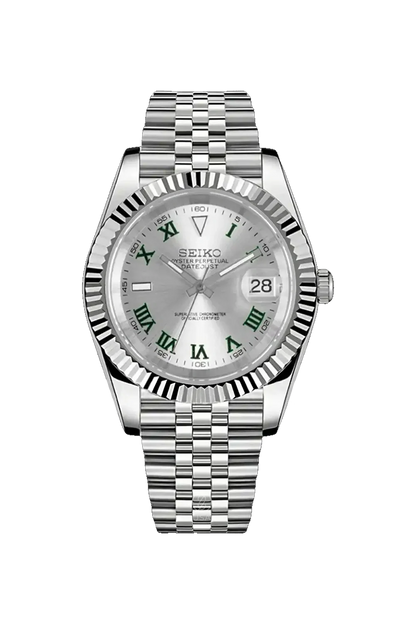 Mod Datejust Wimbledon Silver