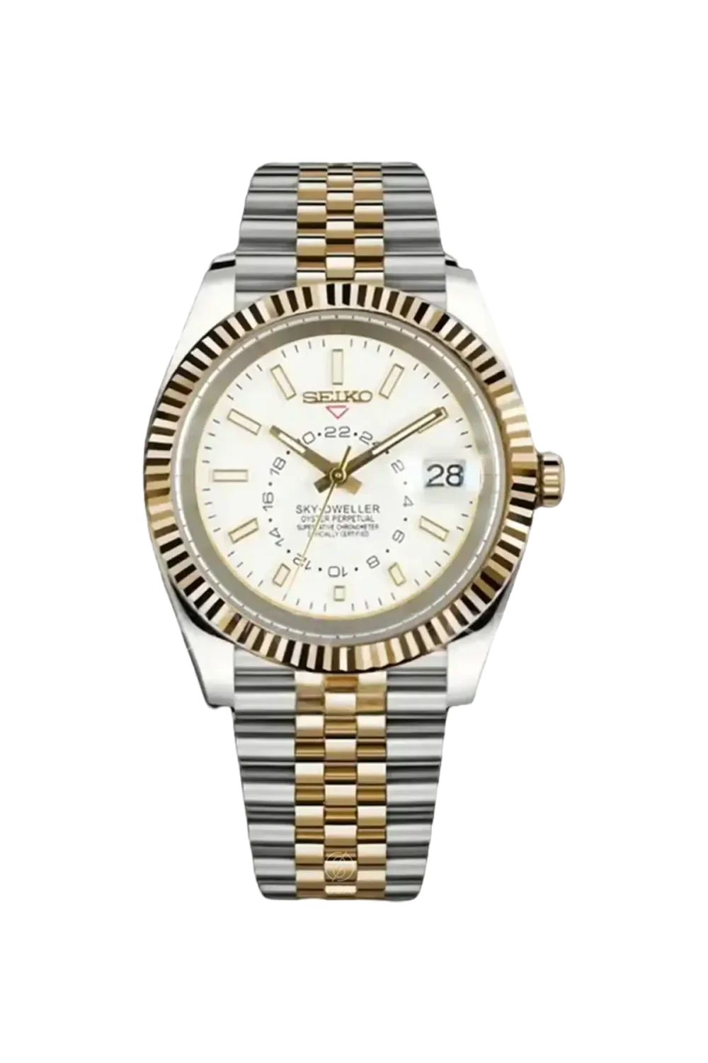 Mod Sky-Dweller Two-Tone Gold White