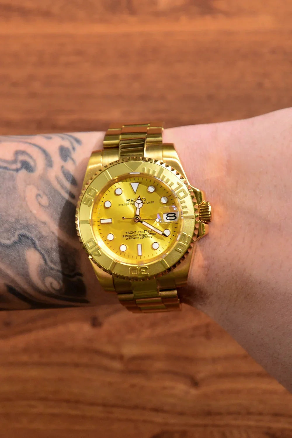 Mod Yacht-Master Gold - SKYRIM WRIST 
